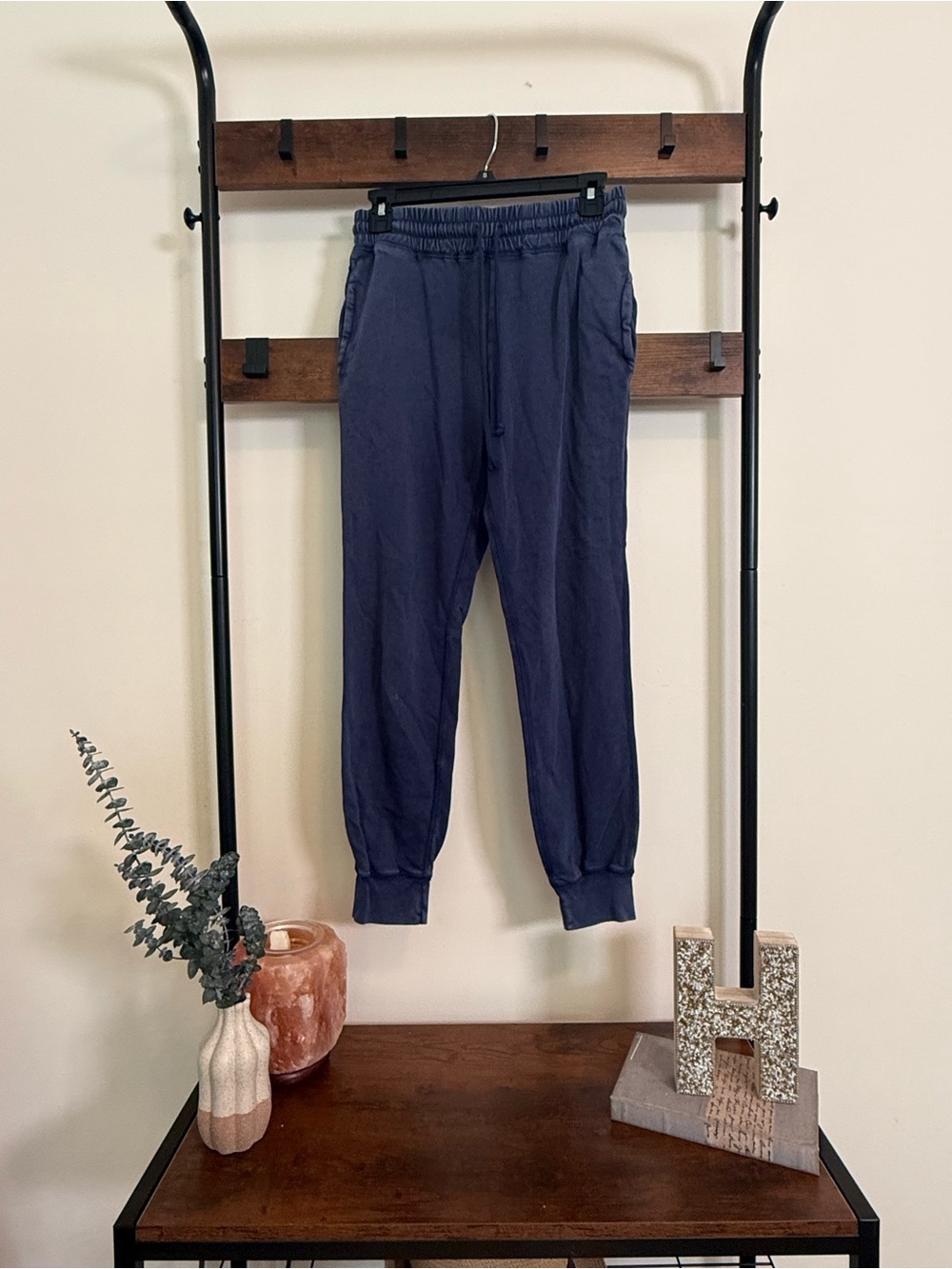 J.Crew Navy Blue Jogger Pants Women’s XXS Drawstring Elastic Waist